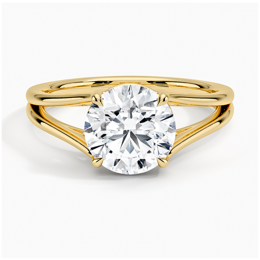 Tressa Split Shank Solitaire Engagement Ring