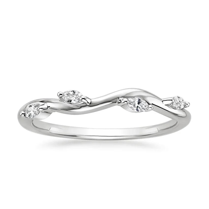 Diamond Ring with Winding  Diamond Ring
