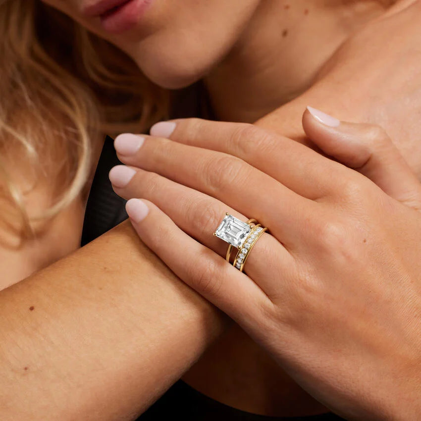 Channel Set Round Eternity Lab Diamond Ring color : F\G clarity : SI