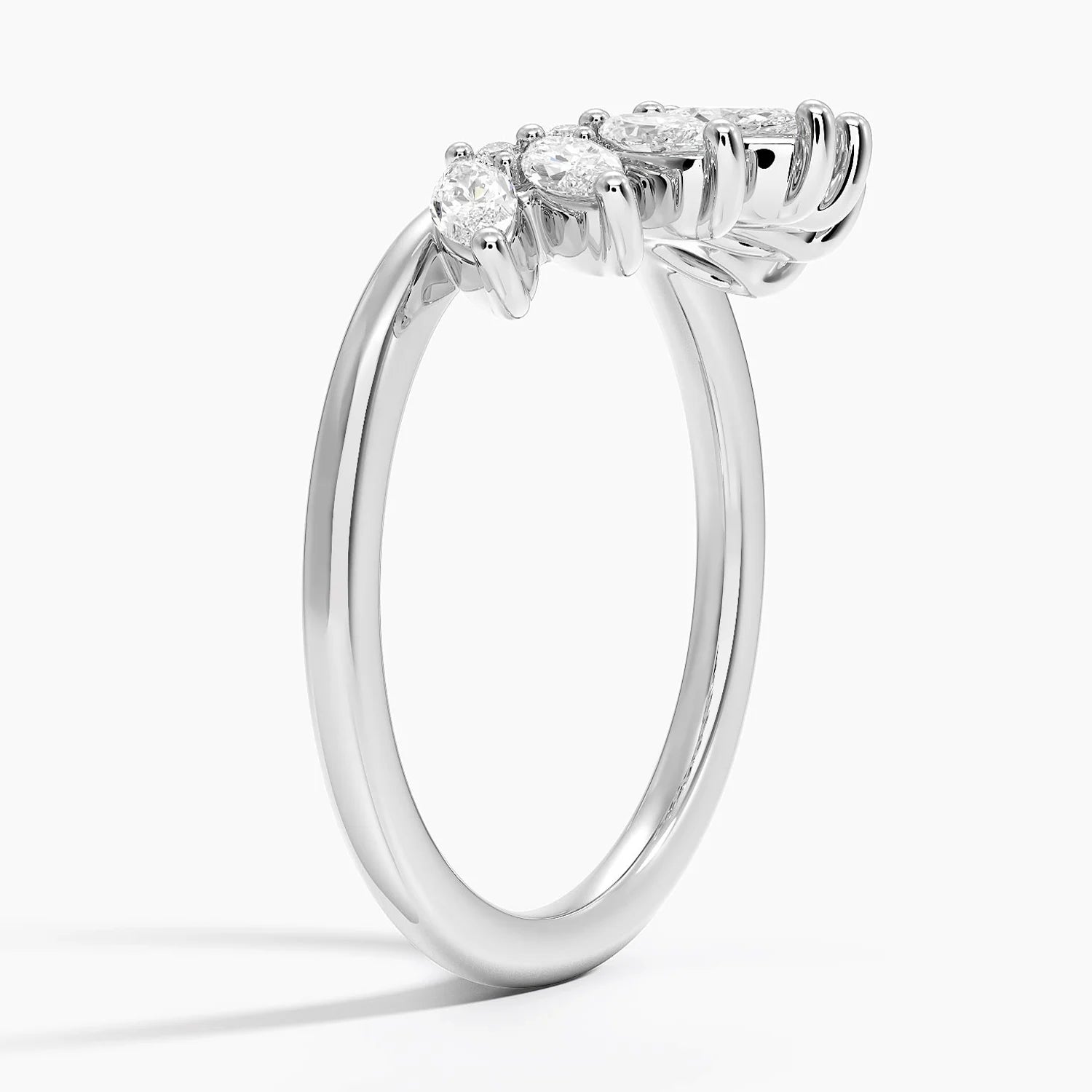 Aurora Diamond Contour Ring (1/2 ct. tw.) color : F\G clarity : SI