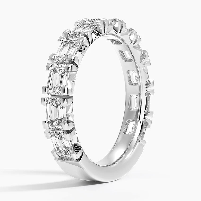 Emerald Cut Lab Diamond Ring (2 1/2 ct. tw.)  shape : emerald color :F\G clarity :SI