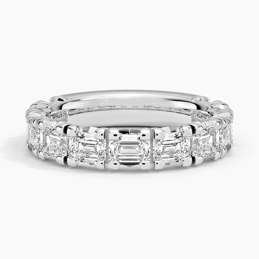 Emerald Cut Lab Diamond Ring (2 1/2 ct. tw.)  shape : emerald color :F\G clarity :SI