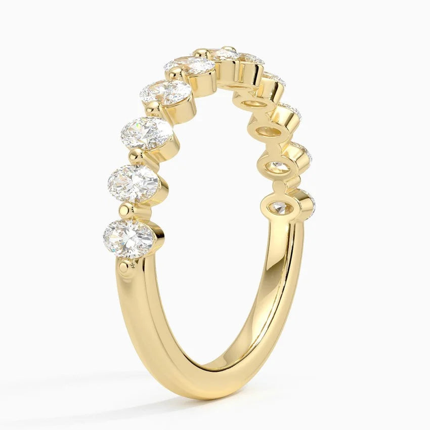 Ellipse Oval Diamond Ring    shape : oval   color : F\G clarity : SI