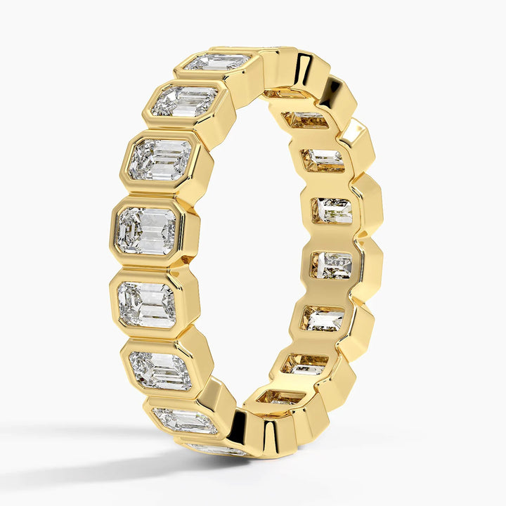 Emerald Eternity Lab Diamond Ring (2 1/2 ct. tw.) shape : emerald color : F\G clarity : VS