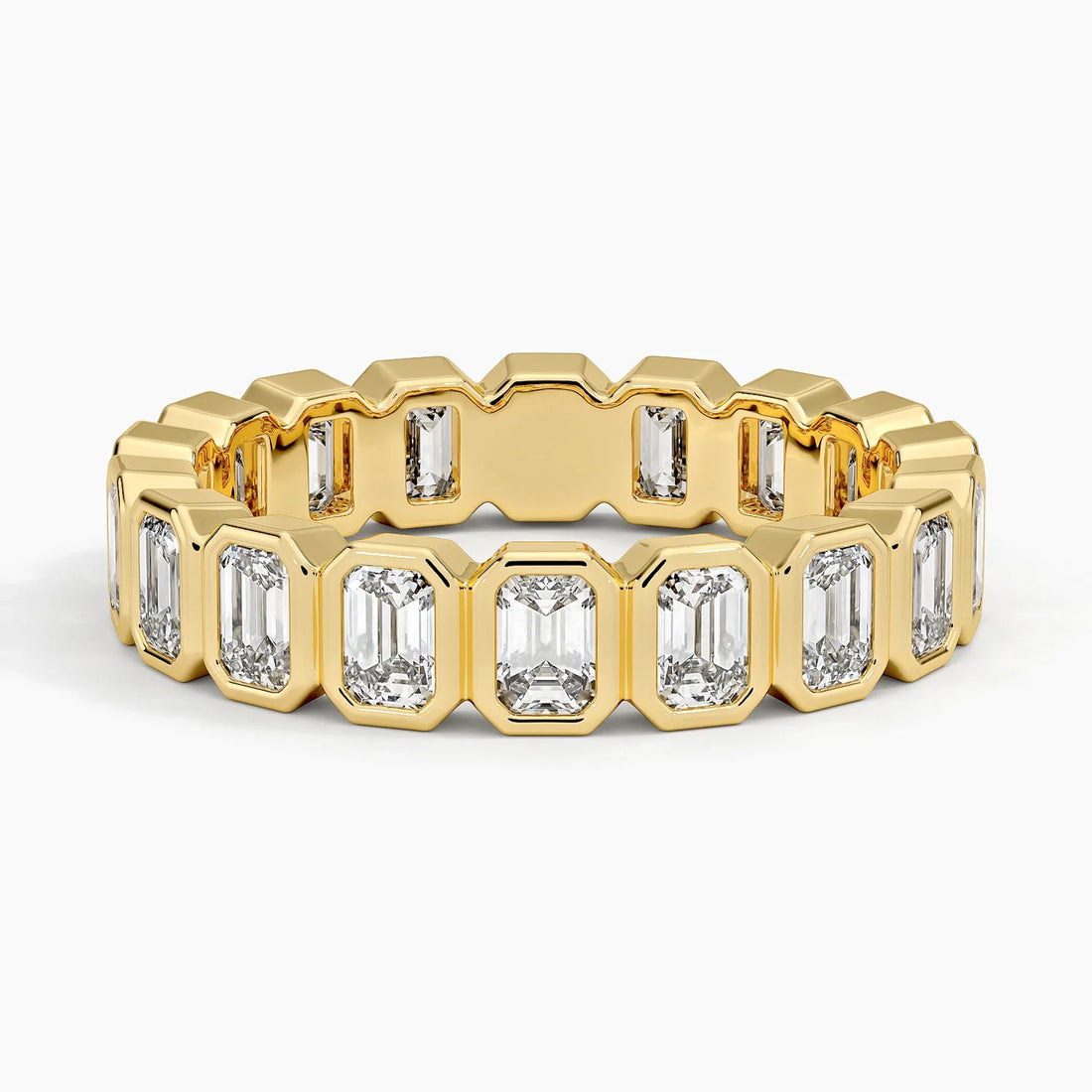Emerald Eternity Lab Diamond Ring (2 1/2 ct. tw.) shape : emerald color : F\G clarity : VS