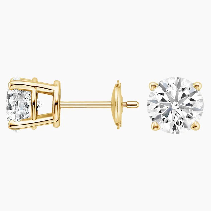 Perfect 4-Prong Diamond Stud Earrings (4 ct. tw.) shape : round color : G\H clarity :SI
