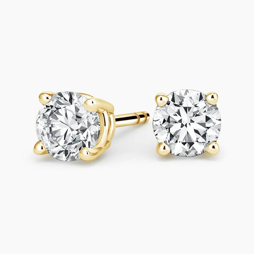 Perfect 4-Prong Diamond Stud Earrings (4 ct. tw.) shape : round color : G\H clarity :SI