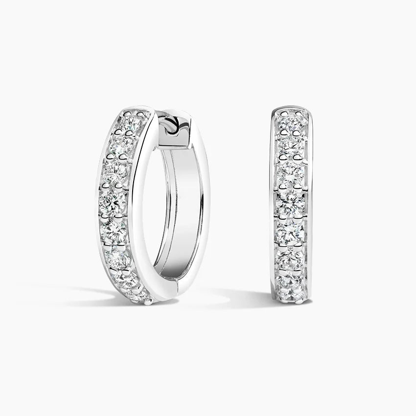 Diamond Huggie Earrings ( 1.50 - DEF -  VVS/VS )