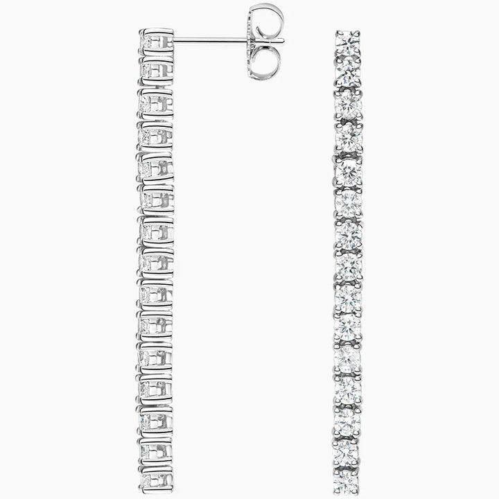 Lab Diamond Tennis Earrings (2.50 ct.) Color : DEF Clarity : VVS/VS