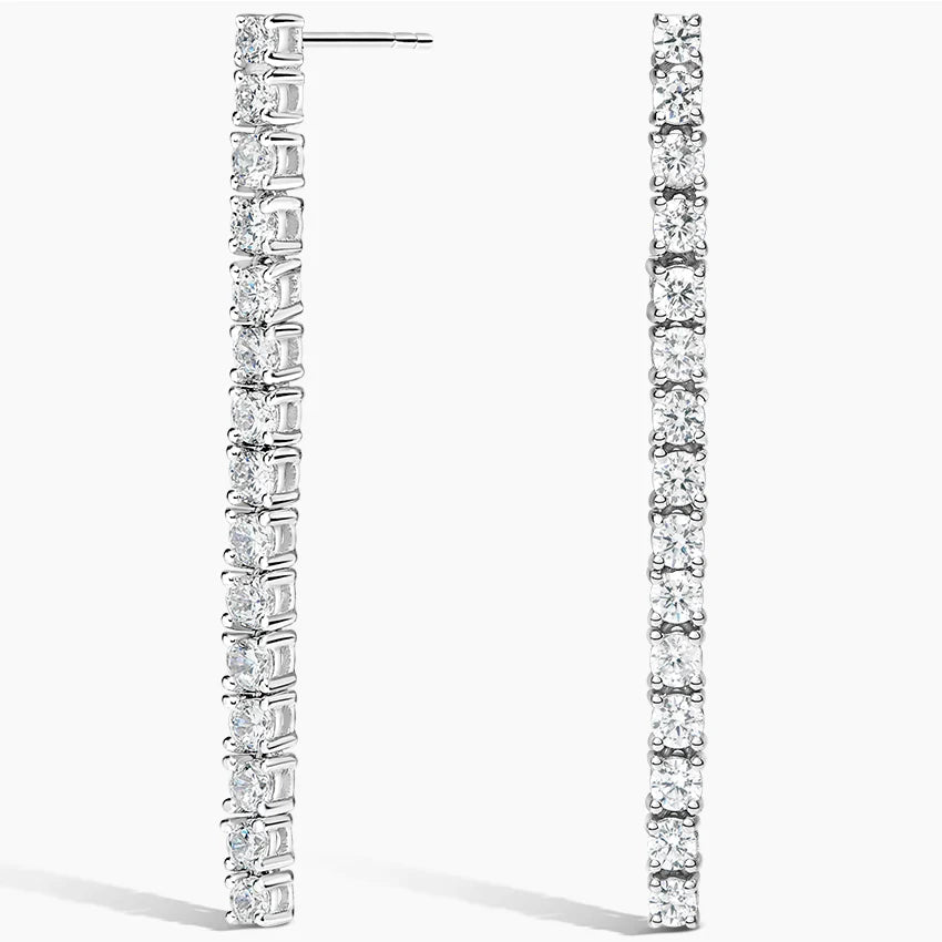 Lab Diamond Tennis Earrings (2.50 ct.) Color : DEF Clarity : VVS/VS
