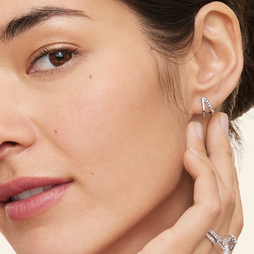 Zuri Diamond Heggie Earrings