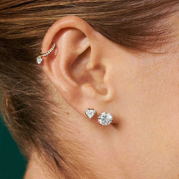 Perfect 4-Prong Diamond Stud Earrings (4 ct. tw.) shape : round color : G\H clarity :SI