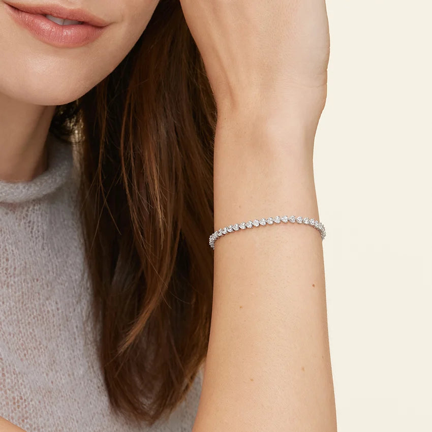 Heart Shaped Lab Diamond Tennis Bracelet (5 7/8 ct. tw.)