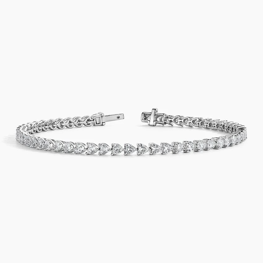 Heart Shaped Lab Diamond Tennis Bracelet (5 7/8 ct. tw.)