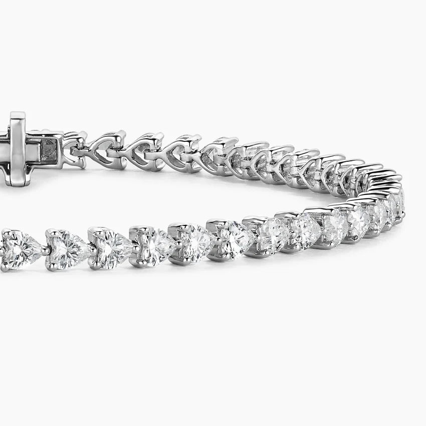 Heart Shaped Lab Diamond Tennis Bracelet (5 7/8 ct. tw.)
