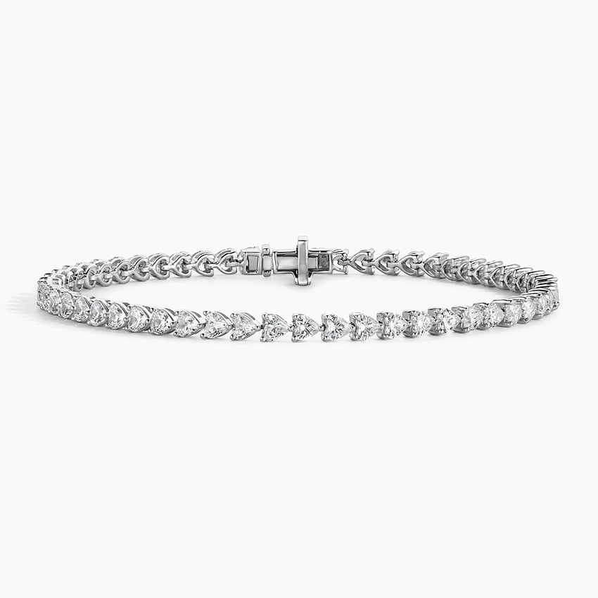 Heart Shaped Lab Diamond Tennis Bracelet (5 7/8 ct. tw.)