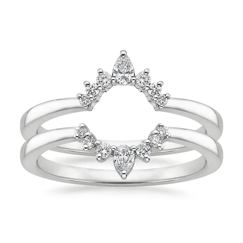 Lunette Nested Diamond Ring Stack
