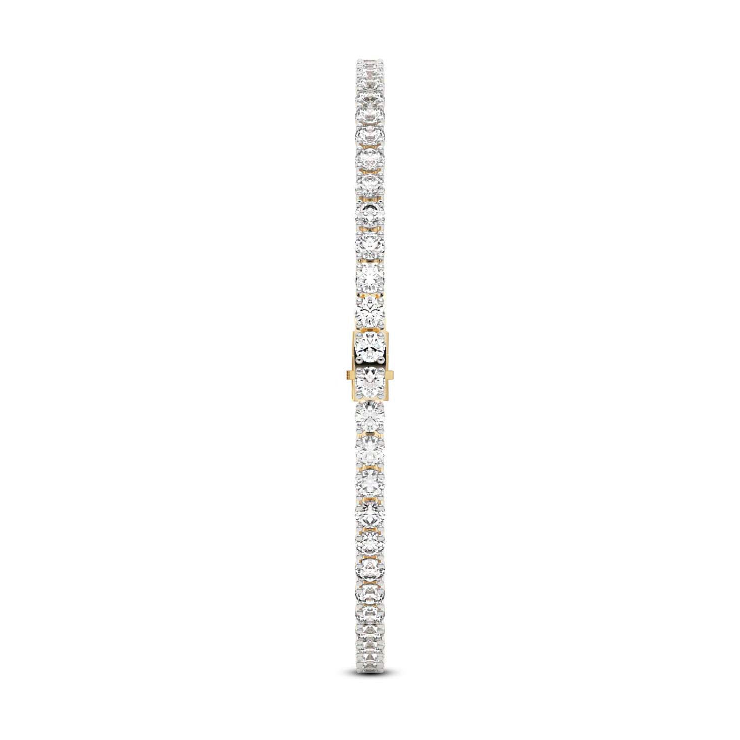 14kt Yellow Gold Darcy Round Lab Diamond Tennis Bracelet (3 Ct. Tw.)