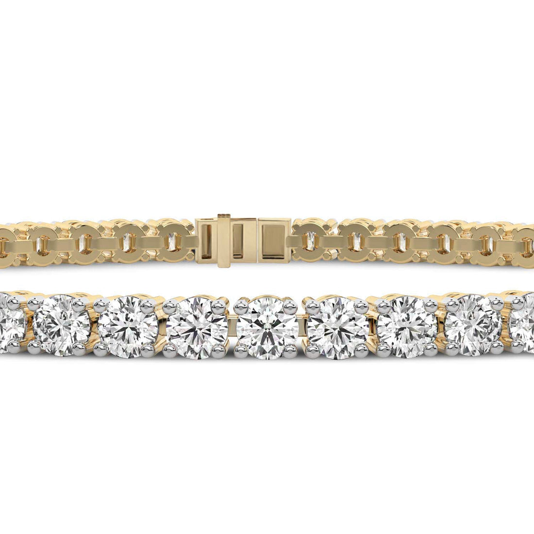 14kt Yellow Gold Darcy Round Lab Diamond Tennis Bracelet (3 Ct. Tw.)