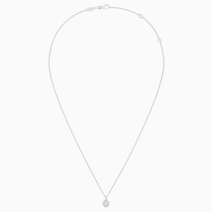 18K white gold Aura Round Brilliant Diamond Pendant (0.07ct )