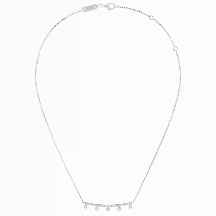 18K Pendant in White Gold color : G+ clarity : VS+