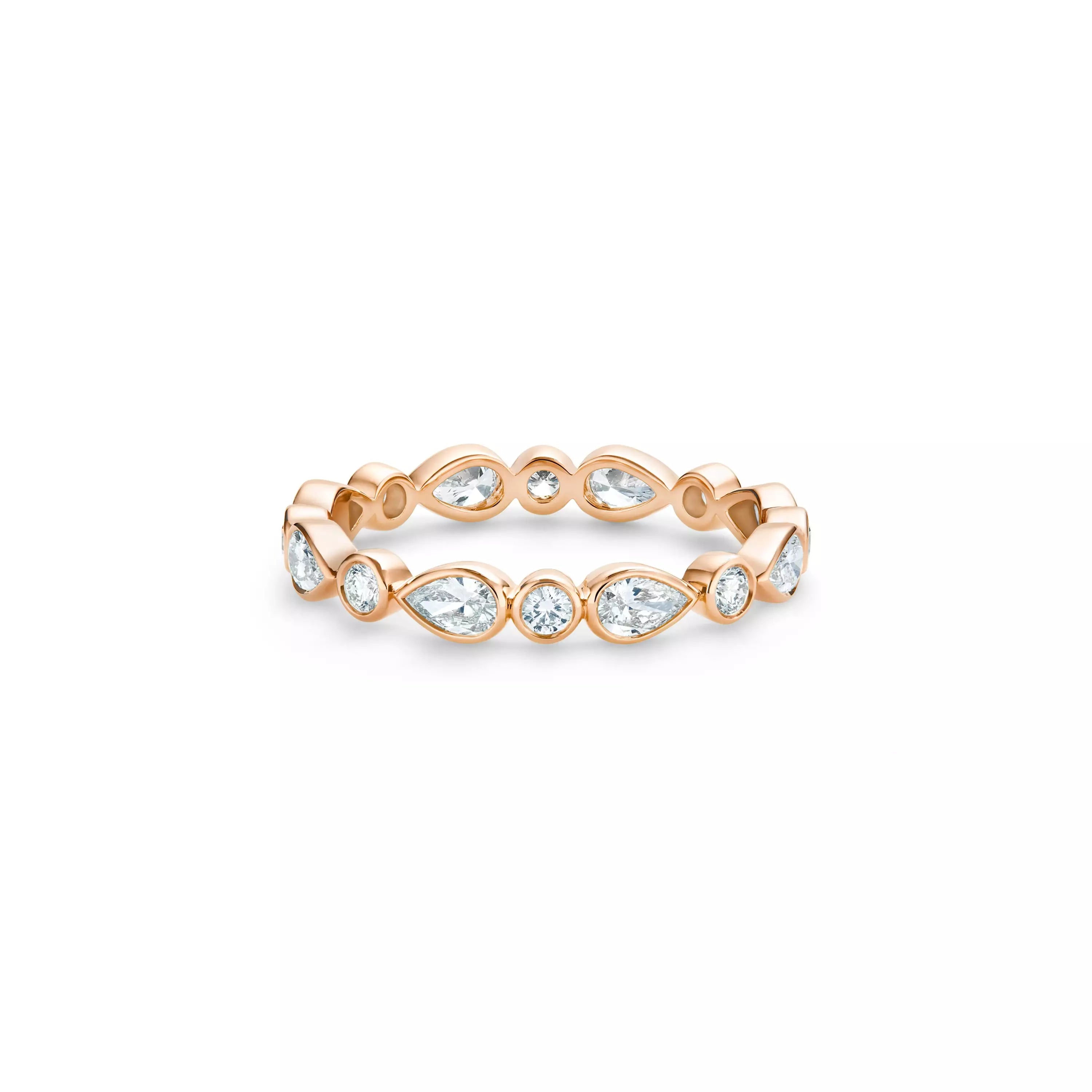 18K Rose Gold Petal Band in Rose Gold