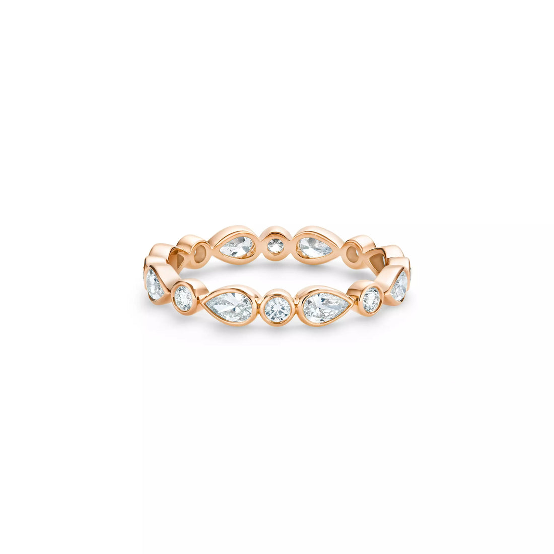 18K Rose Gold Petal Band in Rose Gold