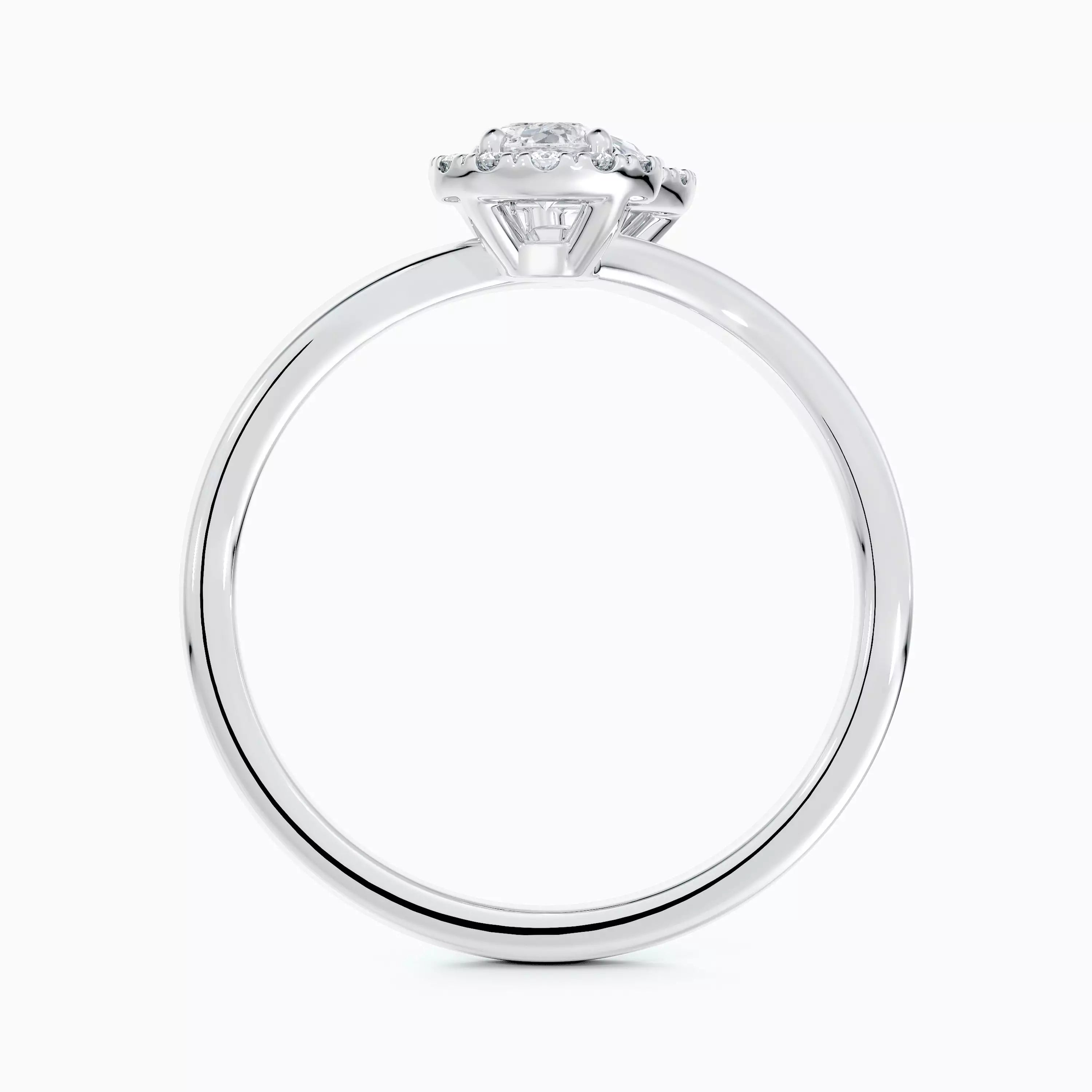 Aura Toi & Moi Pear-Shaped and Round Brilliant Diamond Ring ( G+ - VS+ )