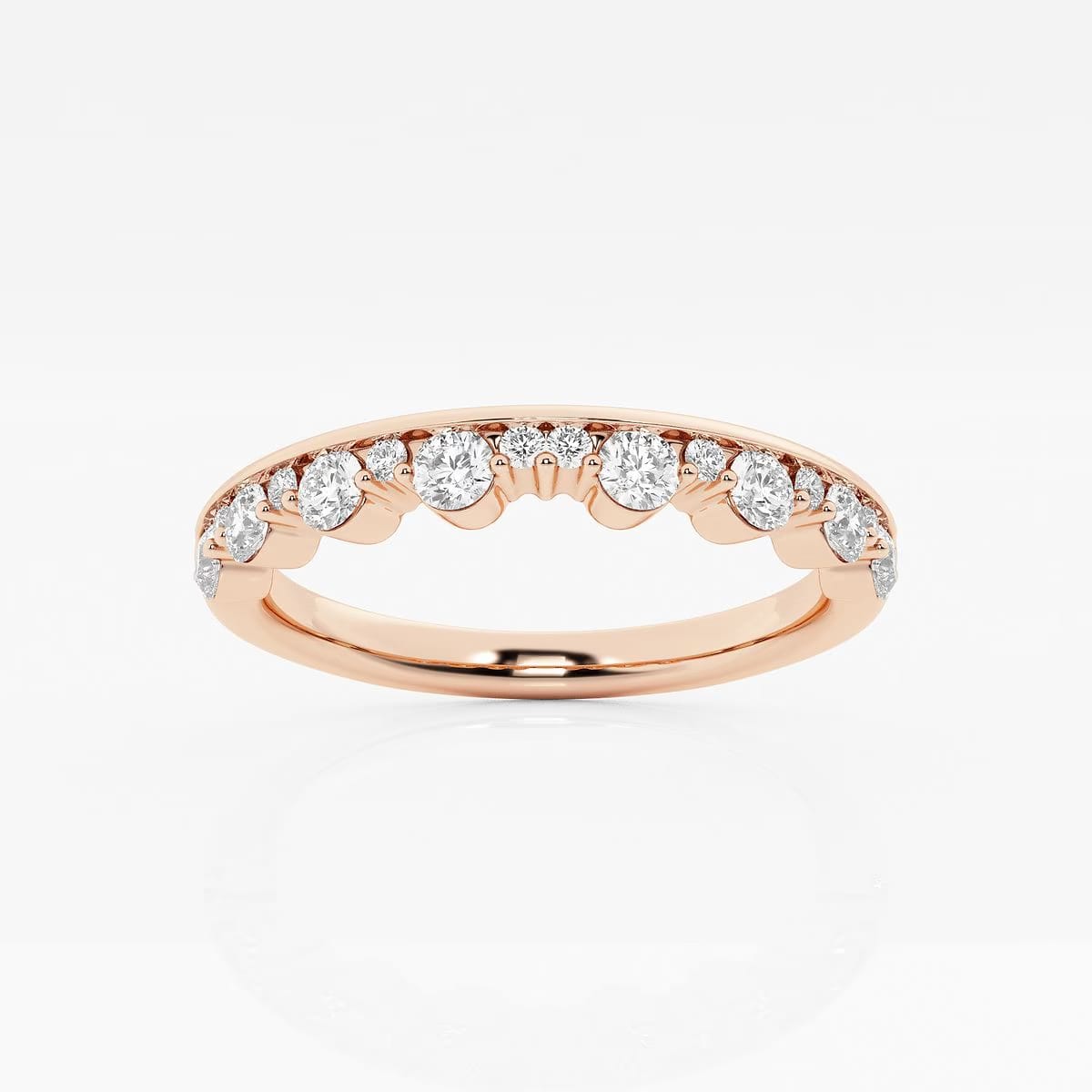 1/2 ctw Round Lab Grown Diamond Stackable Ring