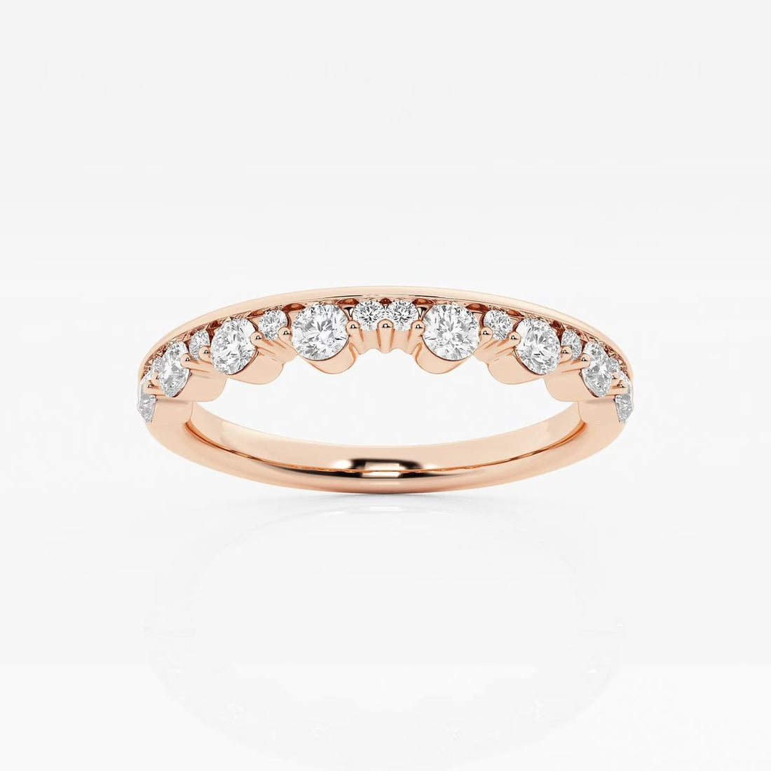 1/2 ctw Round Lab Grown Diamond Stackable Ring