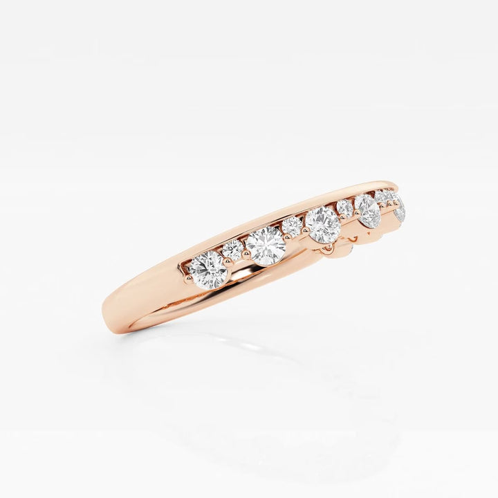 1/2 ctw Round Lab Grown Diamond Stackable Ring