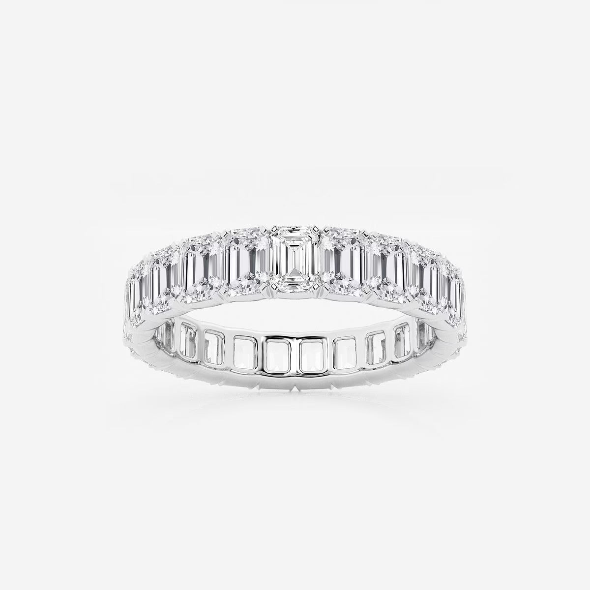 5 ctw Princess Lab Grown Diamond Eternity Band - 3.8mm Width