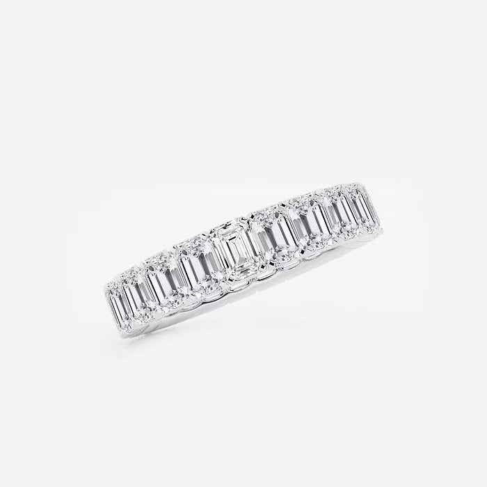 5 ctw Princess Lab Grown Diamond Eternity Band - 3.8mm Width