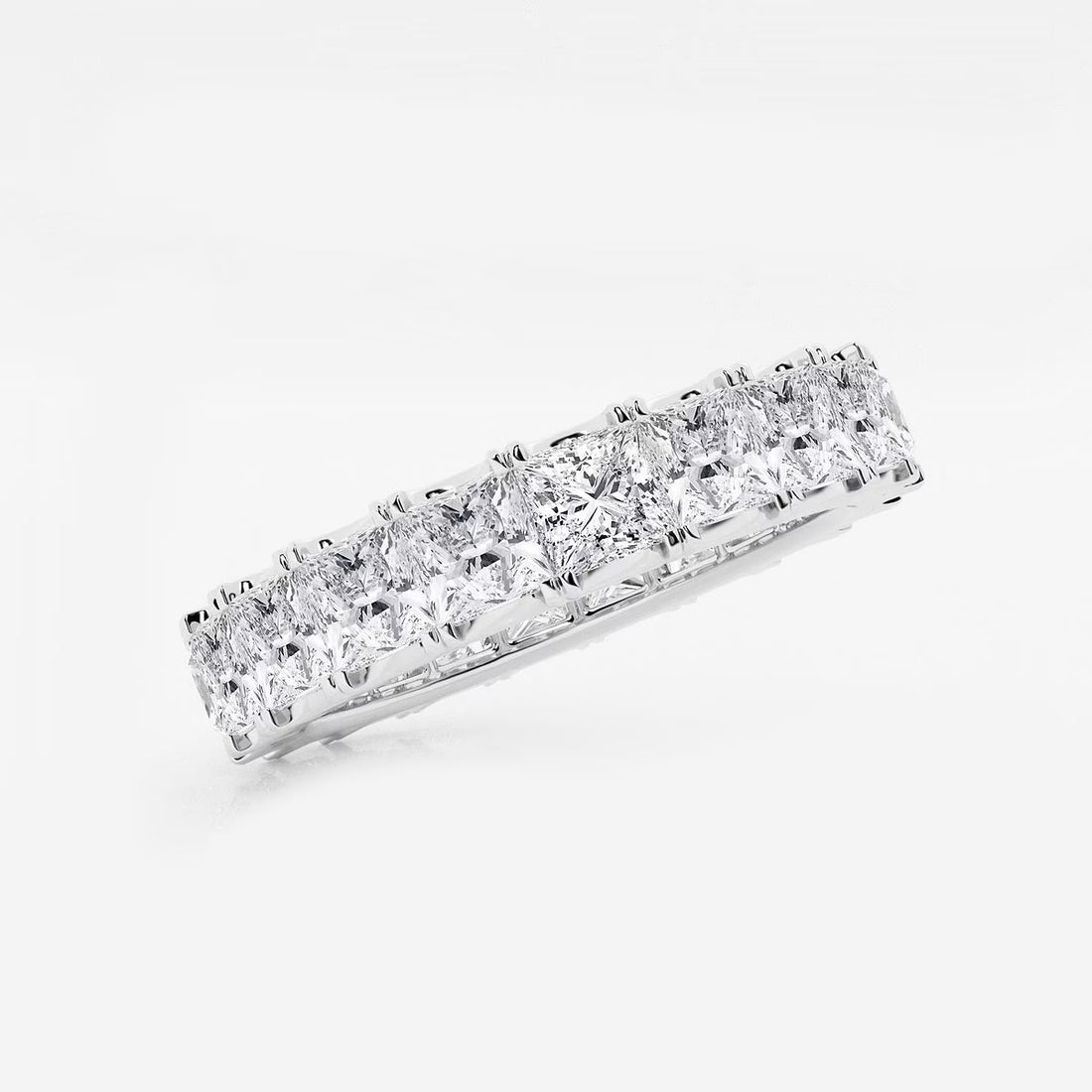 5 ctw Princess Lab Grown Diamond Eternity Band - 3.8mm Width