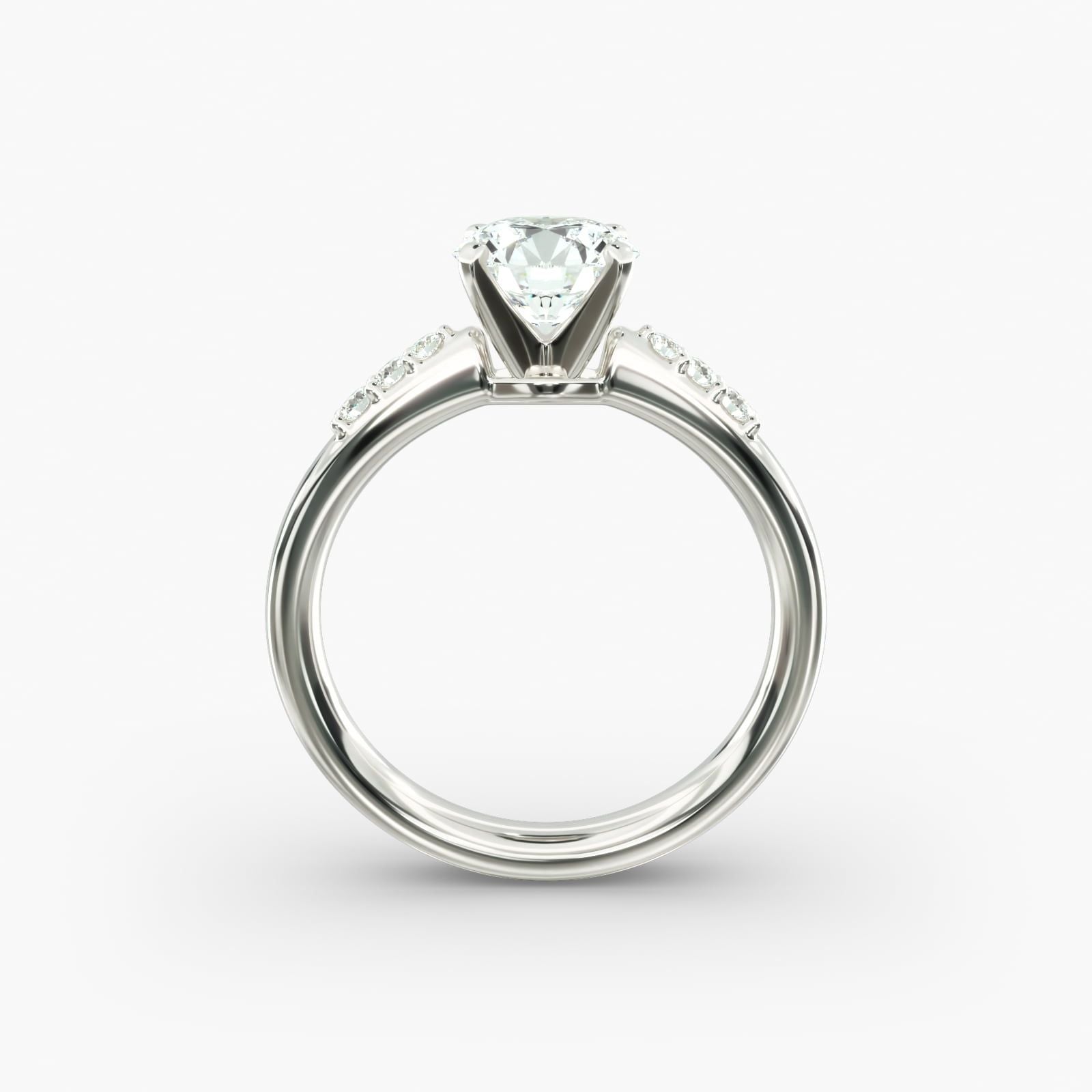 Diamond Engagement Ring in 14k White Gold (1/10 ct. tw.)