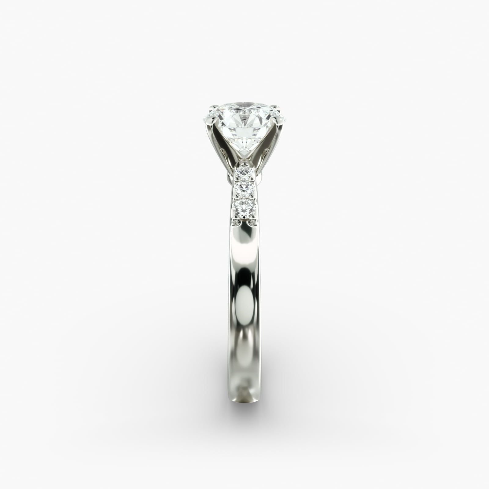 Diamond Engagement Ring in 14k White Gold (1/10 ct. tw.)