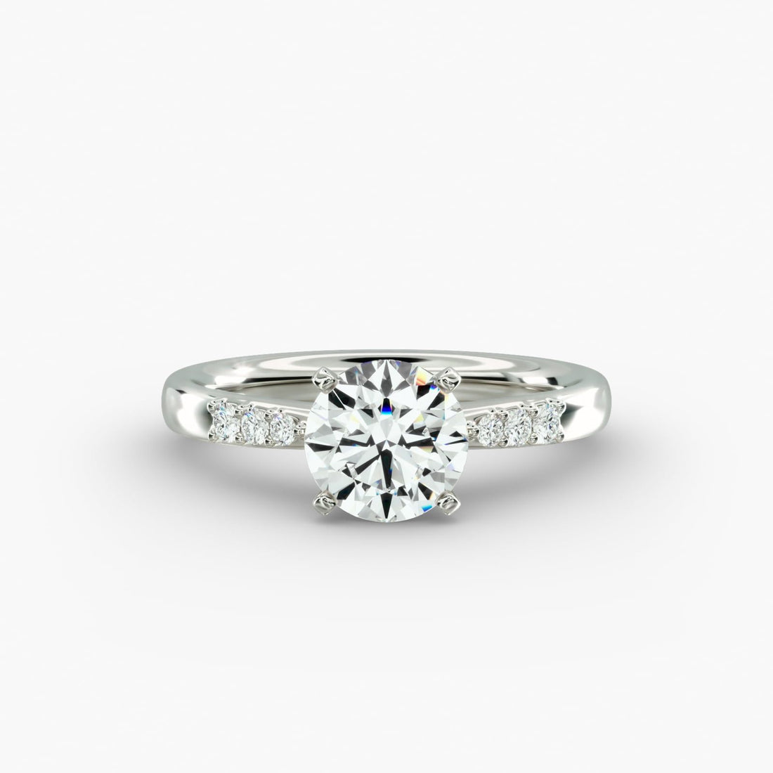 Diamond Engagement Ring in 14k White Gold (1/10 ct. tw.)