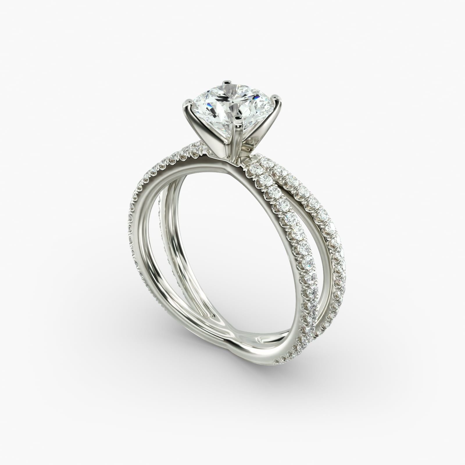 Empress Diamond Engagement Ring in 14k White Gold (1/3 ct. Tw.)