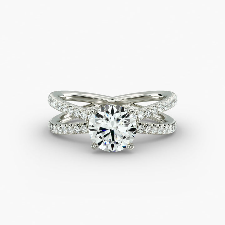 Empress Diamond Engagement Ring in 14k White Gold (1/3 ct. Tw.)