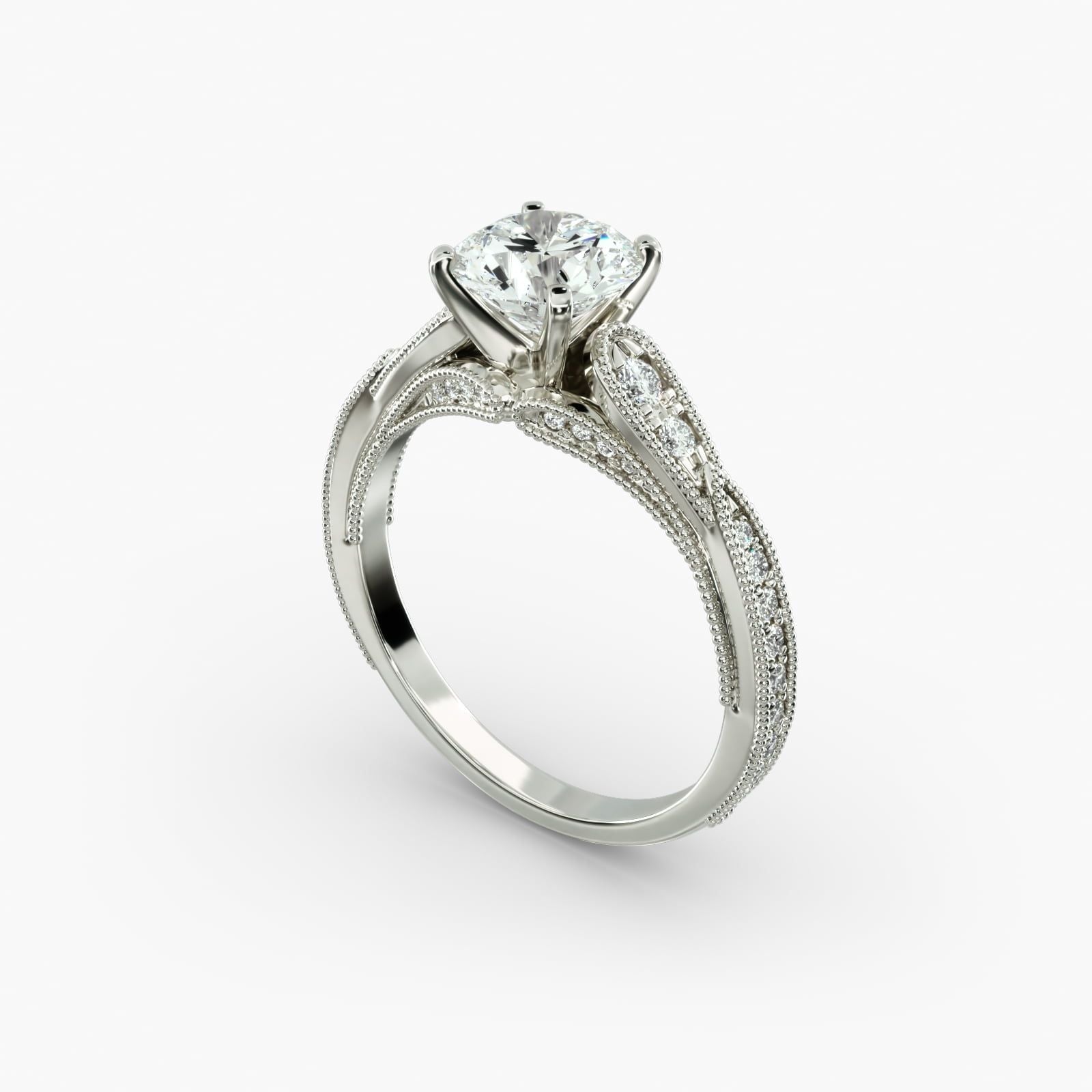 Diamond Engagement Ring in 14k White Gold (1/3 ct. tw.)