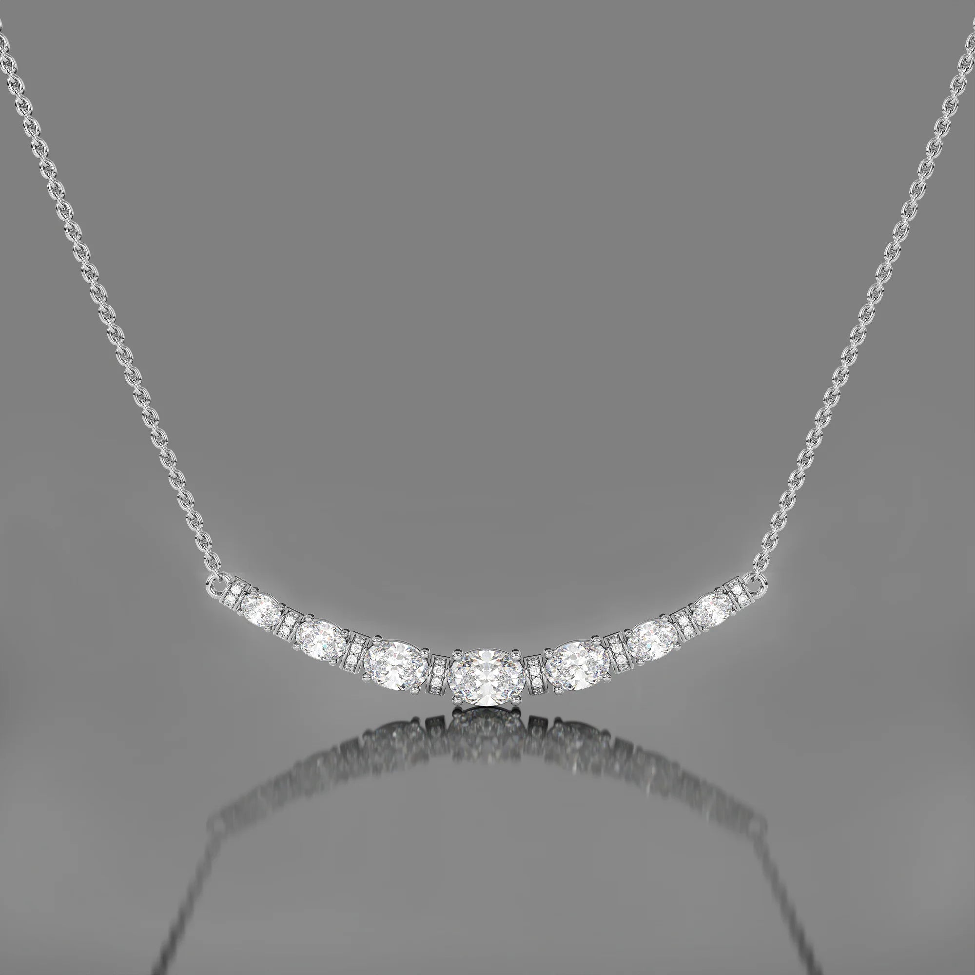 oval diamond pendant