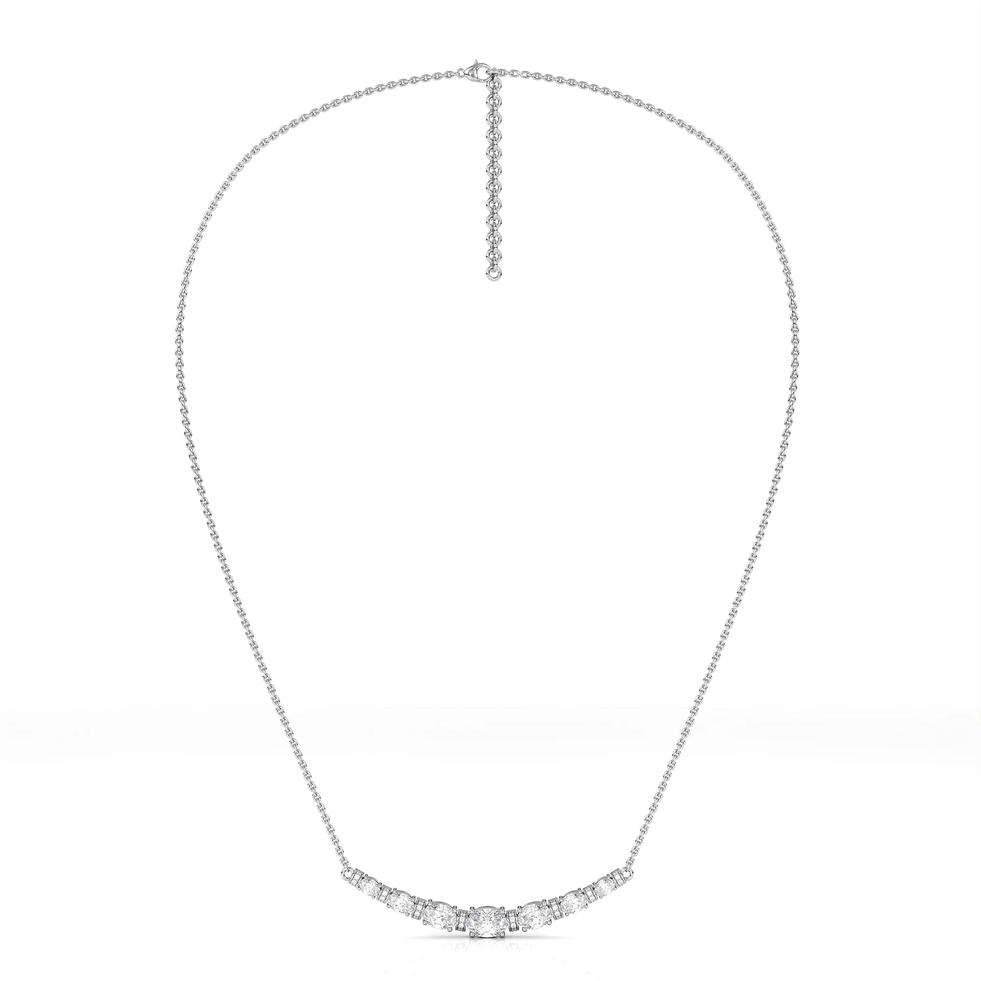 oval diamond pendant