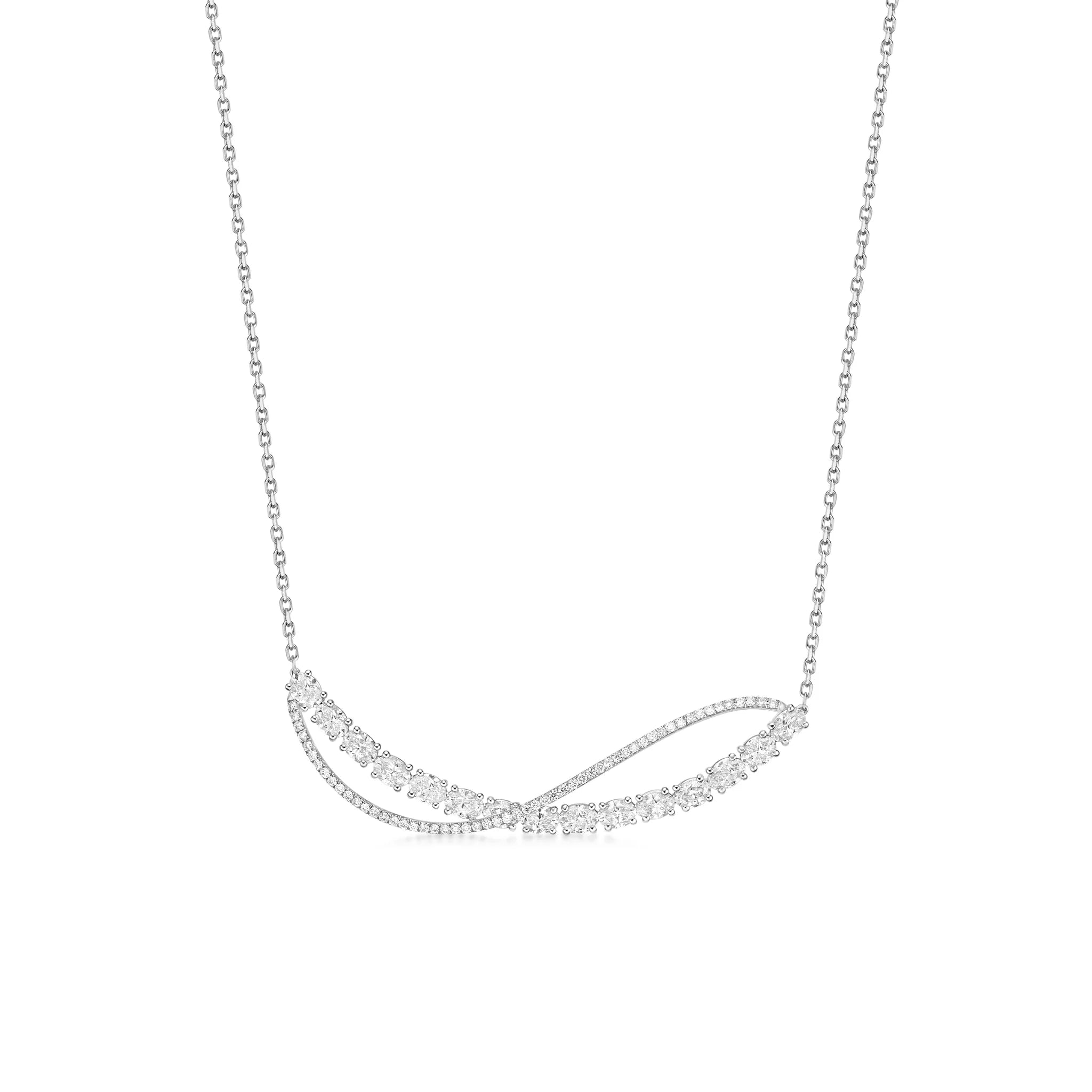 abstract eternity diamond pendant