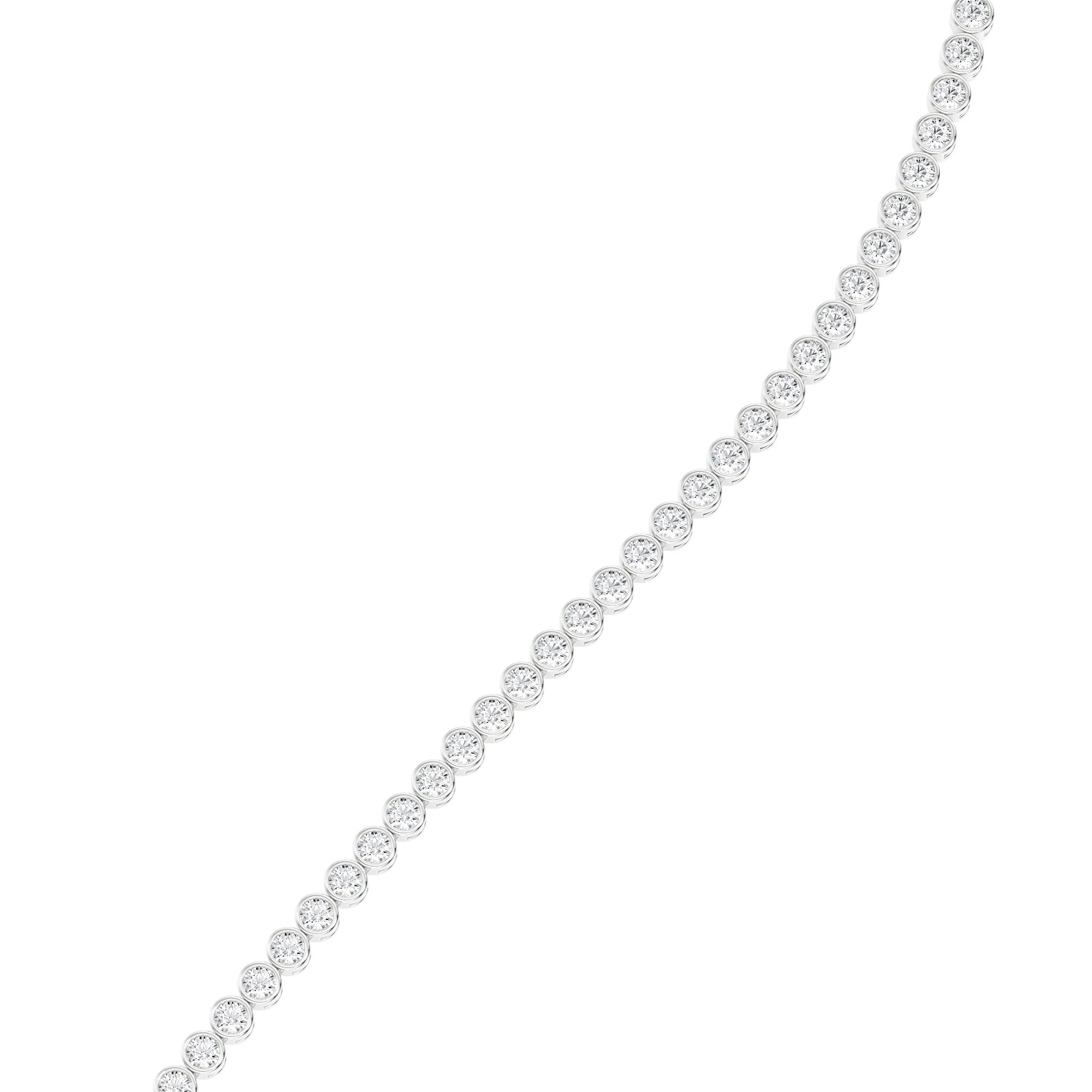 bezel set diamond bracelet
