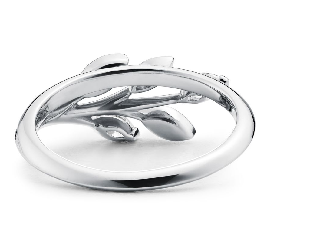 Diamond Vine Ring in Platinum