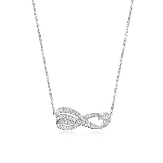 infinity diamond pendant
